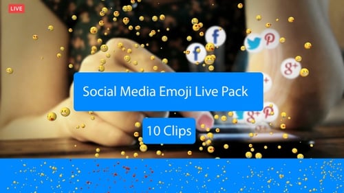 Floating Animated Social Media Emoji Reactions