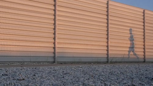 Sport Running Man - Male Runner Training Outdoors Jogging On Mountain Road.