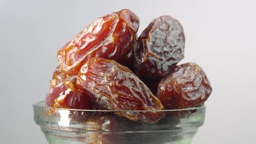 Delicious Dates in a Bowl Close Up