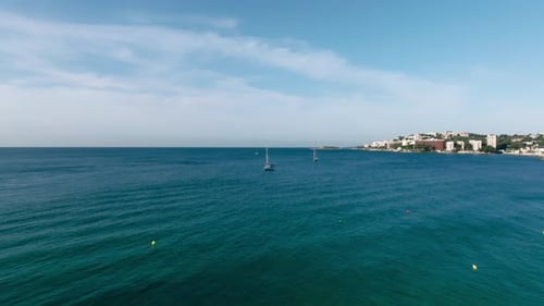 Vista aérea de la capital de Mallorca Palma De Mallorca en España