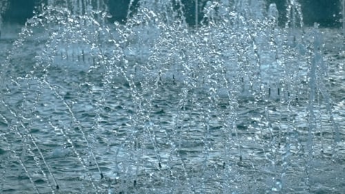 Super Video Of Beautiful Park Fountain, 240 Fps