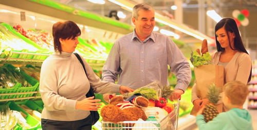 Family Doing Shopping