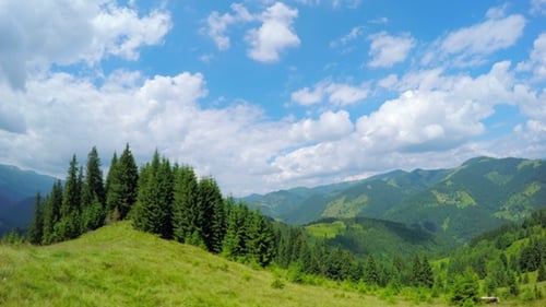 Mountain Landscape with Clouds