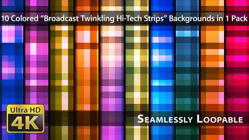 Colorful Dynamic Pixel Grid Background Loop