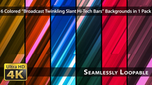 Broadcast Twinkling Slant Hi-Tech Bars - Pack 02
