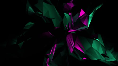 Abstract Geometric Polygon Shapes Morphing Background Animation