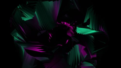 Abstract Geometric Morphing Tunnel Loop Background