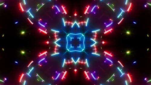 Colorful Party VJ Light 4K Loop 02