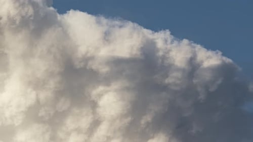 Slowing cloud during sunset