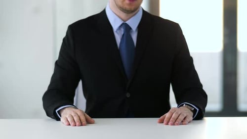 Businessman Working with Something Imaginary 2