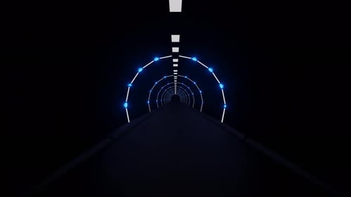Endless flight in a beautiful tunnel.