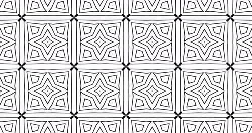 Abstract Monochrome Geometric Expanding Pattern Background