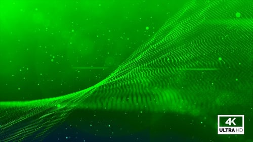 Fluxo de onda de partículas digitais em loop verde V5