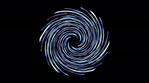 animated round shape of multicolor flashing lights, on a black background