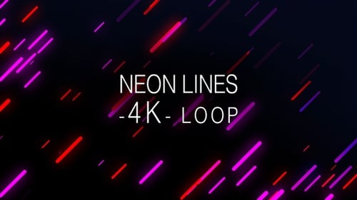 Dynamic Neon Glowing Lines Abstract Background