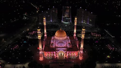 Moschee-Stolz der Muslime, benannt nach dem Propheten Muhammad in der Stadt Shali