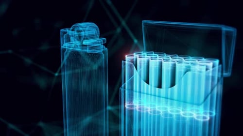 Cigarette And Lighter Hologram Close Up 4k