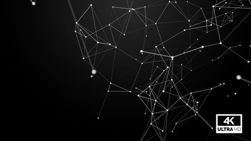 Fondo de plexo negro en bucle V7