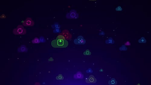 Technologie abstraite : Big Data Cloud