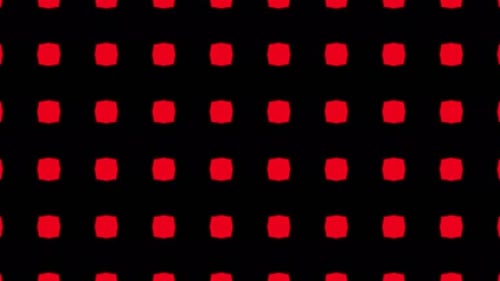 Red and Black Abstract Geometric Shape Morphing Loop