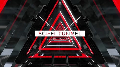 SciFi-Tunnel VJ Loops Hintergrund