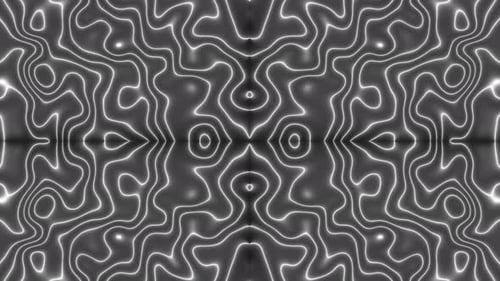 Abstract White Neon Lines Flowing Seamless Loop