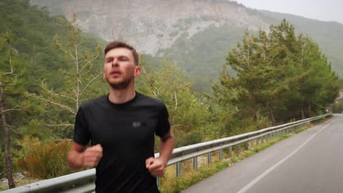 Man running. Boy run