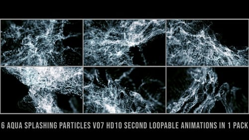 Aqua Splashing Particles V07