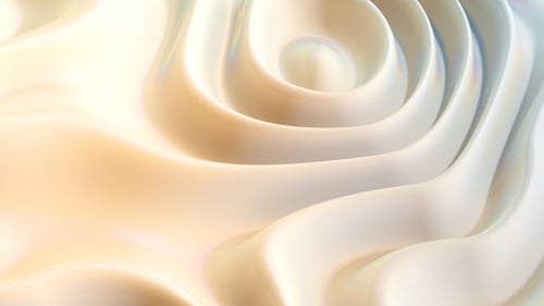 Seamless Loop of Fluid Iridescent Waves Background