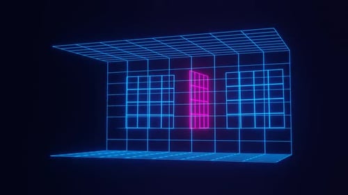 Abstract Shining Geometric VJ Loop Background