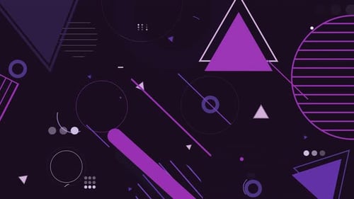 Abstrakte mehrfarbige Basic Shapes Hintergrund