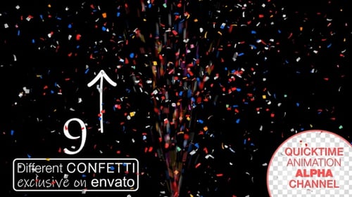 Colorful Falling Confetti Celebration Animation Effects