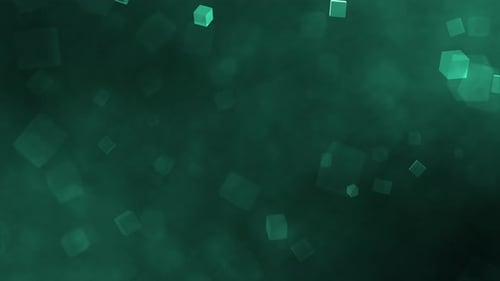 Defocused Colorful particles loopable bokeh background