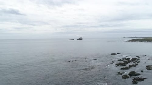 Aerial view of the ocean