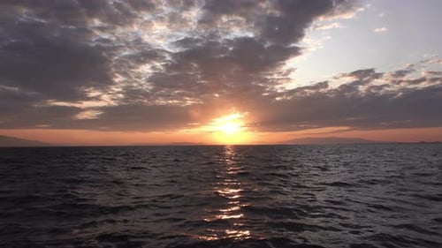 Sonnenuntergang im Herbst