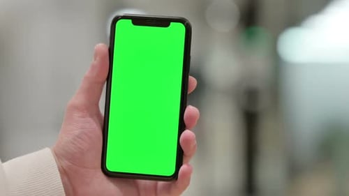 Smartphone with Green Chroma Screen