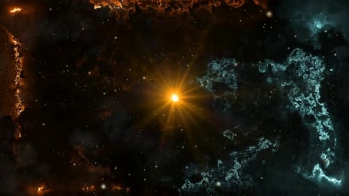 Space Nebula Flight Animation 4K
