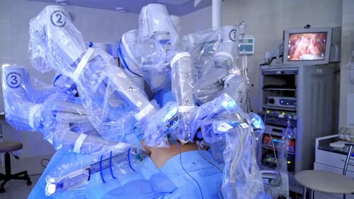 Surgical Robot Operating in Hospital Room
