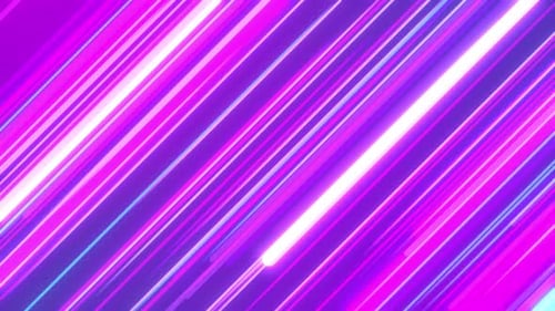 Abstract Neon Glowing Lines Dynamic Motion Background