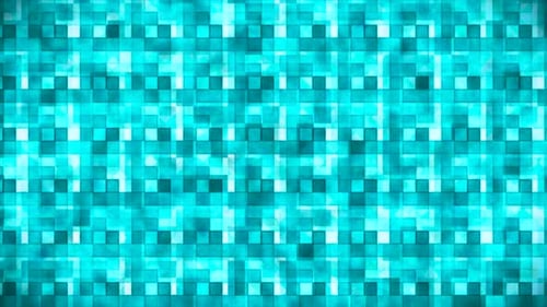 Seamlessly Looping Blue Abstract Glowing Square Grid Background
