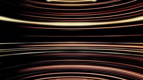 Ondes horizontales fluides 3D incurvées, boucle transparente