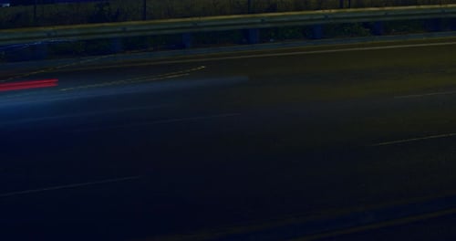 Vehicles moving on bridge