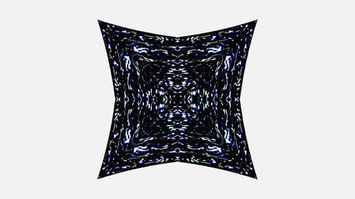 Helles abstraktes Licht, das in voller Farbe regiert, Kaleidoskop, WEISSER Hintergrund