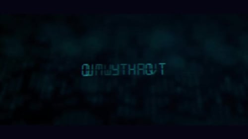 Futuristic Digital Glitch Information Text Reveal