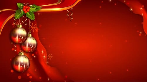 Rote Weihnachtskugeln auf rotem Hintergrund