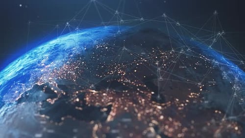 Cyber Technology Earth Globe 3