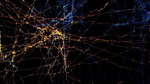 Dynamic Abstract Neural Network with Glowing Digital Connections