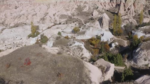 Amazing Mountain Landscape in Cappadocia, Turkey.
