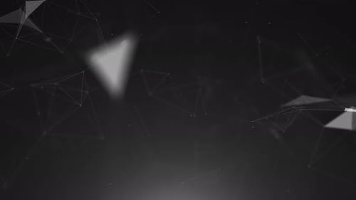 Abstract Digital Plexus Network Points Logo Reveal