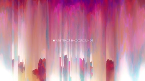Abstract Glitch Pixel Sort Animated Backgrounds